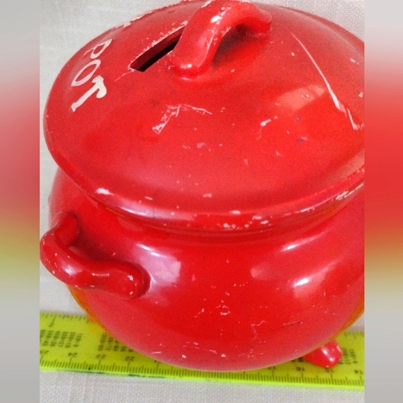 Lego Vintage Red Kettle Penny Pot Bank - Picture 3 of 6